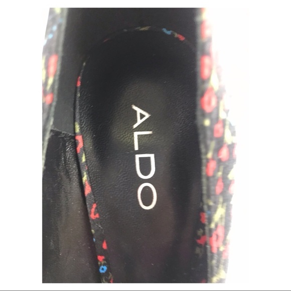 ALDO Open Toe Caged Flower Print Heels Women’s Size :39 - Picture 6 of 8